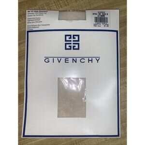 Givenchy Body Gleamers Hosiery Shimmery Ultra Sheer Control Top Cream Size B